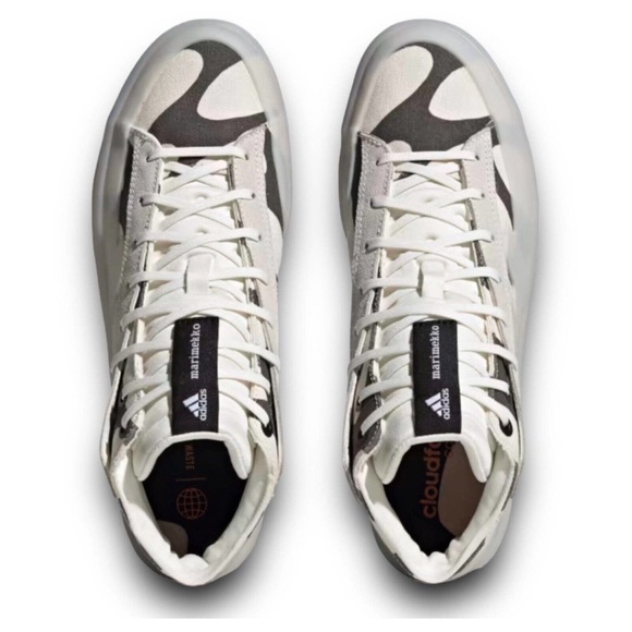 Adidas x Marimekko Essentials Znsored Hi Black and White Patterned Sneakers, 8 - Picture 5 of 16
